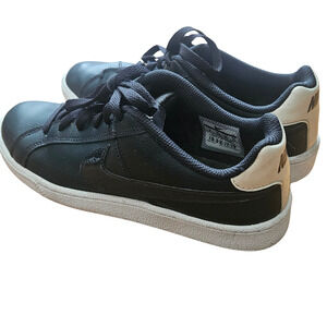 Nike Sneaker Womens Size 8 Dark‎ Grey Cream Casual Tennis Shoe Court Royale